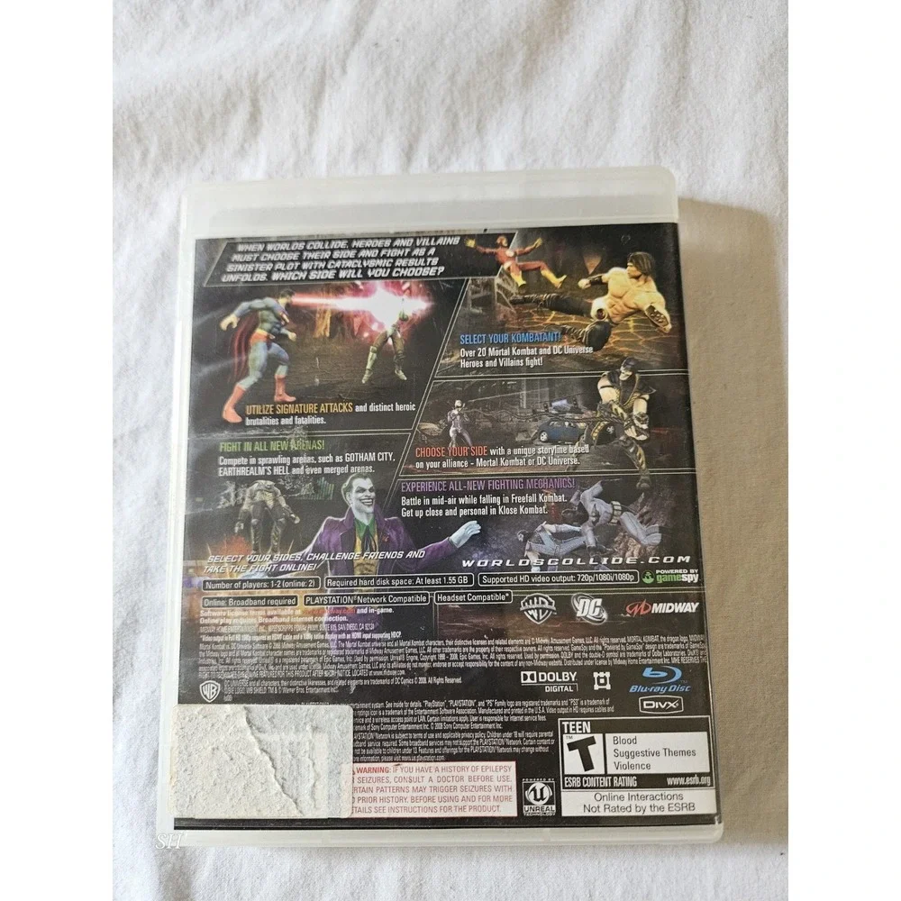 PS3‎ Lot of 3 Games Assassin's Creed Mortal Kombat vs DC Universe LAIR Complete